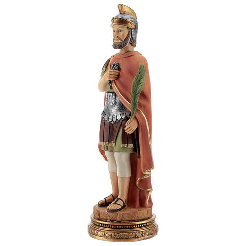 Statue aus Harz St. Kosmas in römischen Gewändern, 22 cm 2