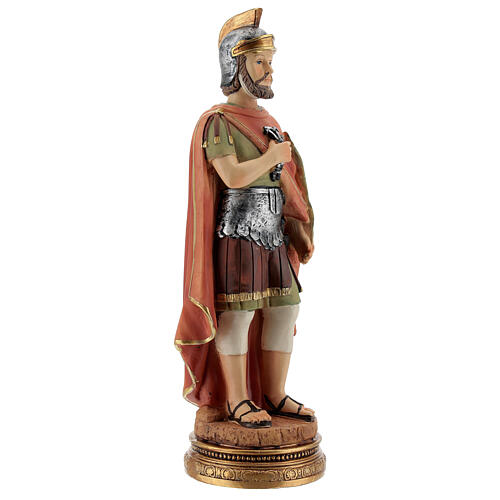 Statue aus Harz St. Kosmas in römischen Gewändern, 22 cm 3