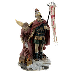 San Floriano spegne incendio statua resina 12 cm