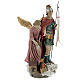 St. Florian with angel resin statue 30 cm s4