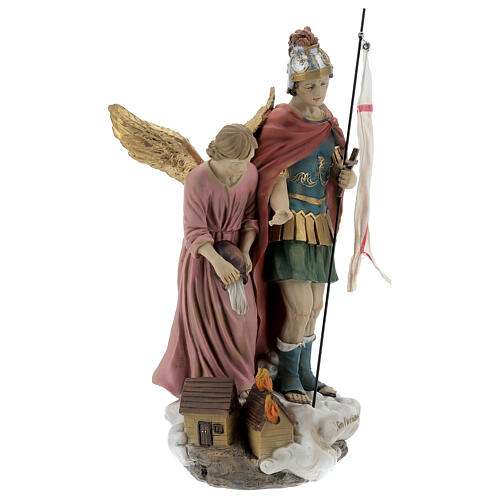 Estatua San Florian ángel resina 30 cm 4