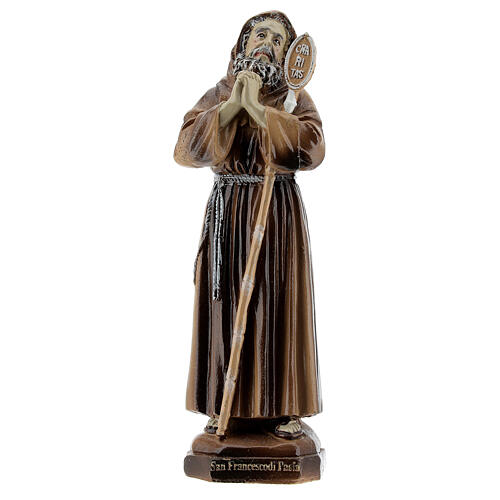 Saint François de Paule Charitas statue résine 12 cm 1