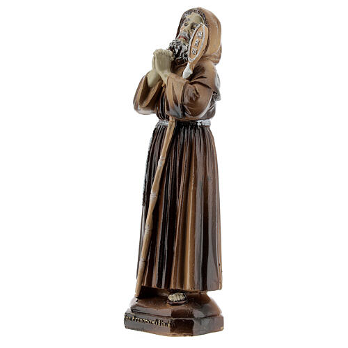 Saint François de Paule Charitas statue résine 12 cm 2