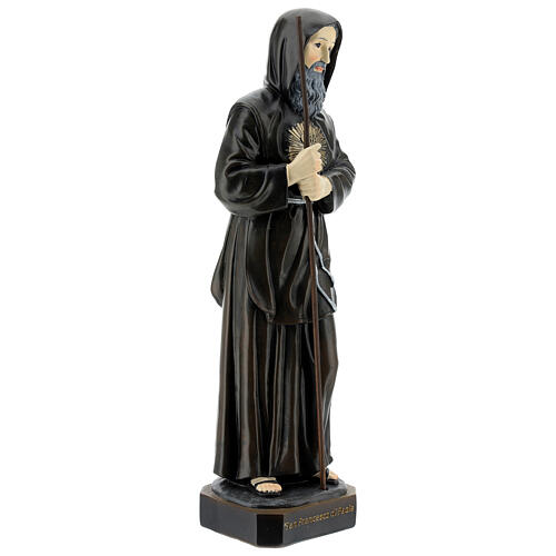 St. Francis of Paola resin statue 30 cm 3
