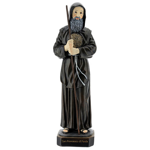 Figura Święty Franciszek z Paoli laska, żywica 30 cm 1