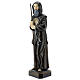 Statue of St Francis of Paola with staff in resin 30 cm s2