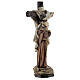 Statue aus Harz Franz von Assisi mit Jesus Christus am Kreuz, 15 cm s3