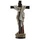 Statue aus Harz Franz von Assisi mit Jesus Christus am Kreuz, 15 cm s4