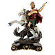 St. George with dragon resin statue 14 cm s1