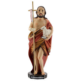 Święty Jan Baptysta baranek, figurka z żywicy 15 cm