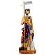 Statue St John the Baptist with shell 12.5 cm in resin s1