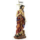 Estatua Bautista Ecce Agnus Dei cruz resina 30 cm s4