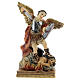 St Michael statue casts out devil resin 11 cm s1
