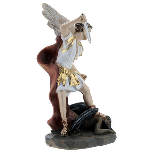 St. Michael the Arcangel with sword resin statue 18 cm 3