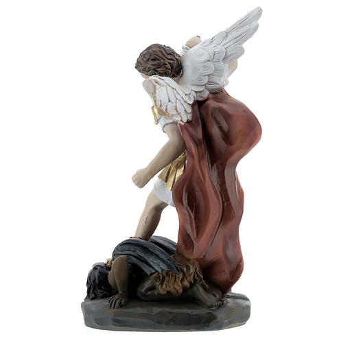 St Michael the Archangel statue sword resin 18 cm 4