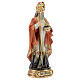 San Nicolás Bari pastoral estatua resina 12 cm s3
