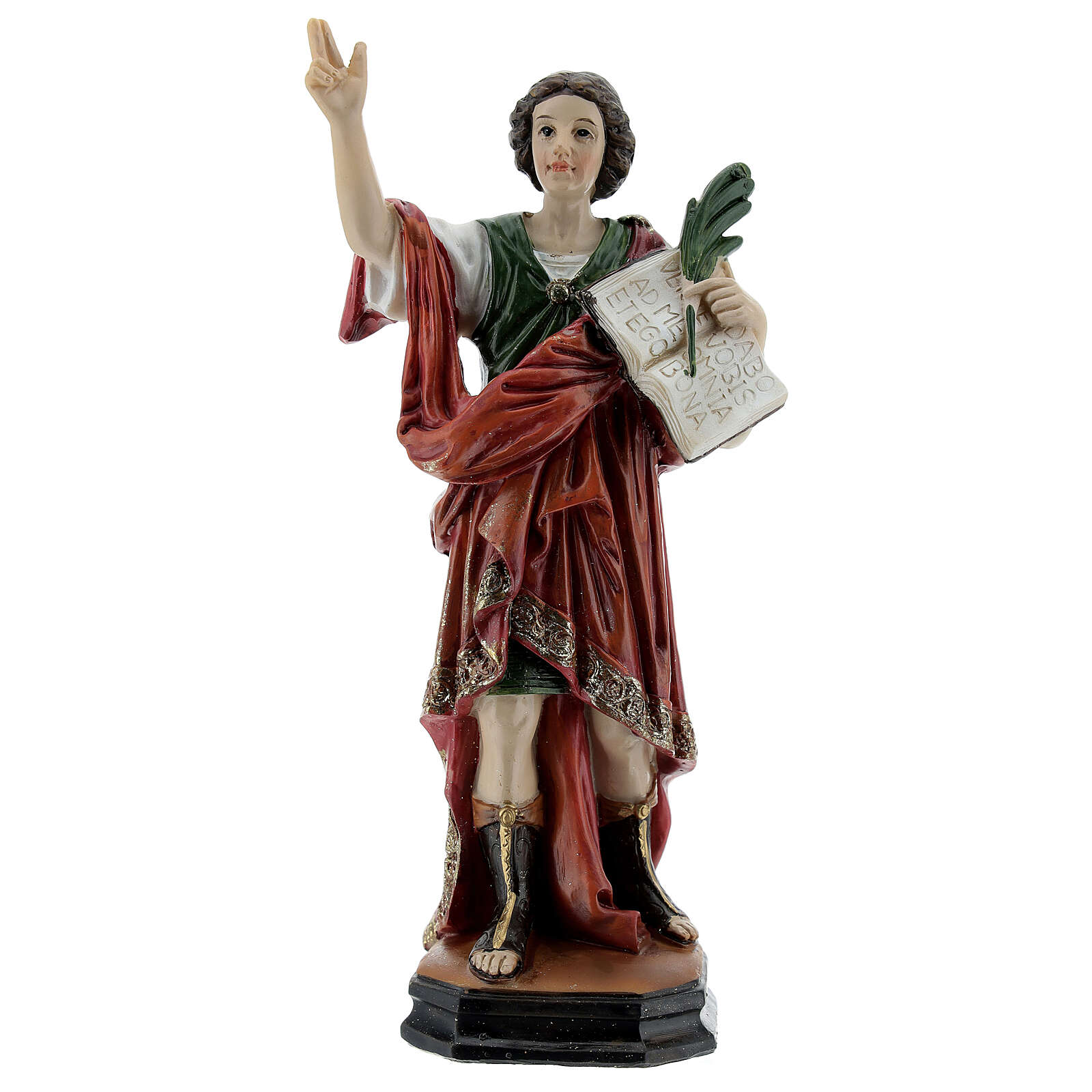 St Pancratius statue with palm in resin 15 cm | online sales on HOLYART.com