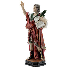 St Pancratius statue with palm in resin 15 cm