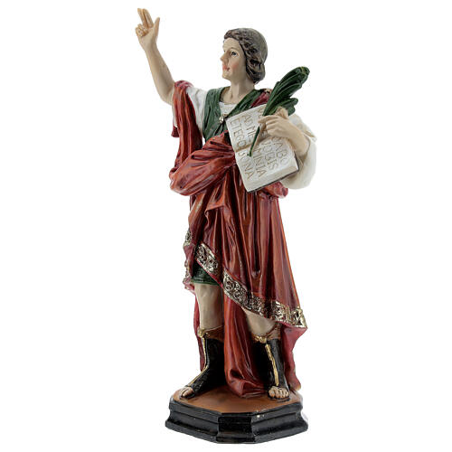 St Pancratius statue with palm in resin 15 cm 2
