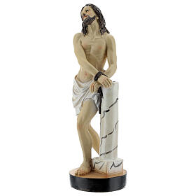 Statue aus Harz Jesus an der Geisselsäule, 19 cm
