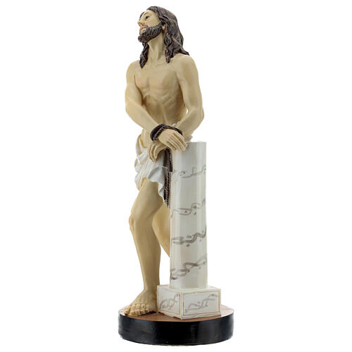 Christ tied to column Passion statue in resin 29 cm 3