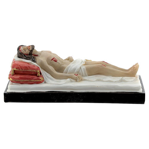 Chrystus Martwy na łożu figurka z żywicy 5x15x5 cm 1