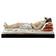 Statue of dead Christ bed white resin 7x20x9 cm s4
