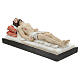 Statue of Dead Christ white bed resin 7x20x9 cm s3