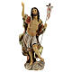 Christ Ressuscité croix drapeau statue résine 20 cm s1