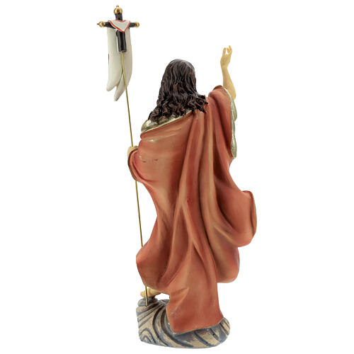 Statue Christ ressuscité triomphant nuage résine 30 cm 5