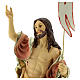Statue Christ ressuscité triomphant nuage résine 30 cm s2