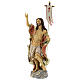 Statua Cristo risorto trionfale nuvole resina 30 cm s3