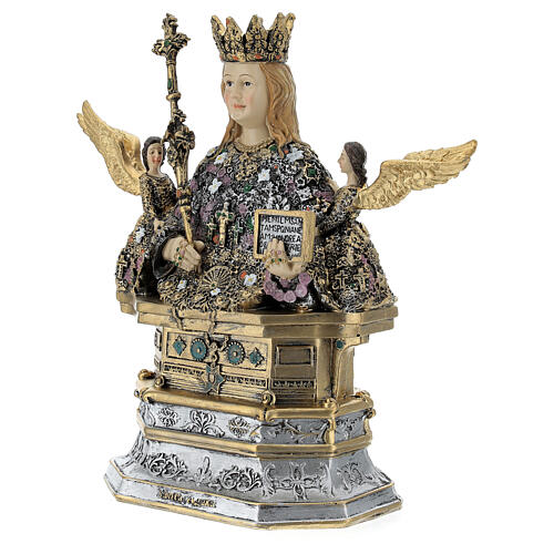 Busto Santa Ágata resina coloreada 20x20x10 cm 2