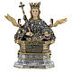Buste Sainte Agathe résine colorée 20x20x10 cm s1