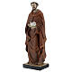Statue Saint François avec colombe résine 5x20x5 cm s2