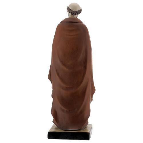 Statua San Francesco con colomba resina 5x20x5 cm 4
