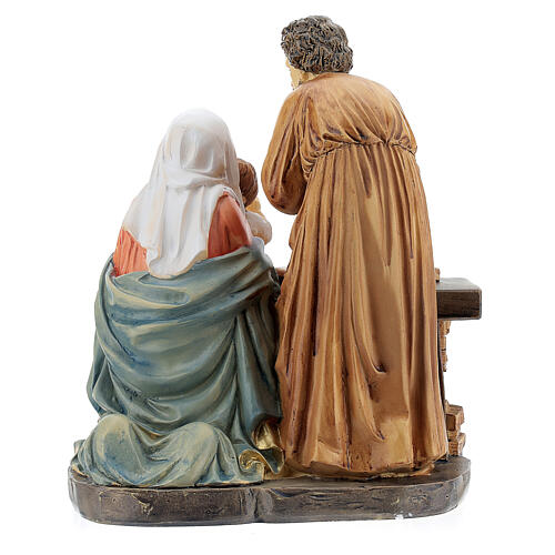 Holy Family Nativity set Joseph carpenter resin 15x15x10 cm 4