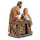 Holy Family Nativity set Joseph carpenter resin 15x15x10 cm s3