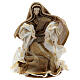 Holy Family Nativity set in colored resin and cloth 30 cm s3
