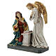 Annunciation statue in coloured resin 25x30x15 cm s3