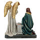 Annunciation statue in colored resin 26x31x13cm s5