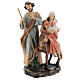Flight into Egypt statue in colored resin 13x21x9 cm s1