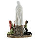 Statue of Our Lady Fatima with little shepherds resin 15x20x10 cm s4