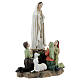 Statue Notre-Dame de Fatima avec bergers résine 15x20x10 cm s3