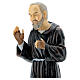 Figura Ojciec Pio błogosławiący żywica 5x30x5 cm s2