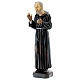 Padre Pio statue blessing in resin 7x31x7 cm s3