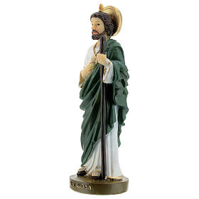 Statue Saint Judas résine colorée 5x15x5 cm