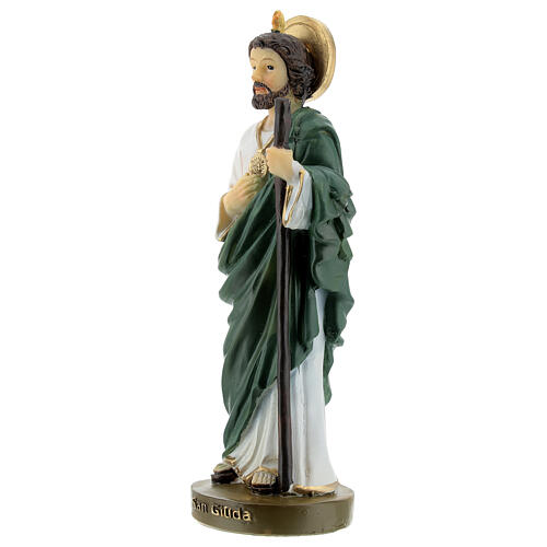 Statue Saint Judas résine colorée 5x15x5 cm 2