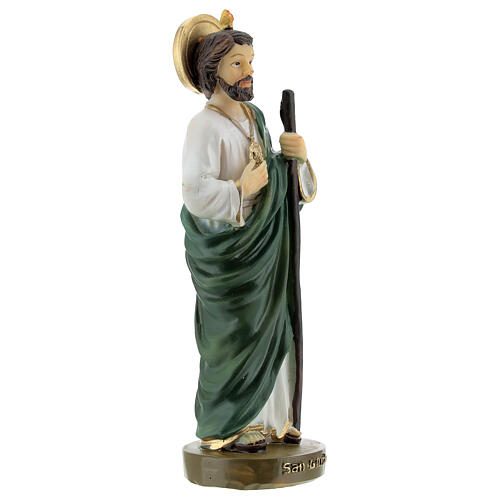 Statue Saint Judas résine colorée 5x15x5 cm 3