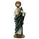 Statue Saint Judas résine colorée 5x15x5 cm s1